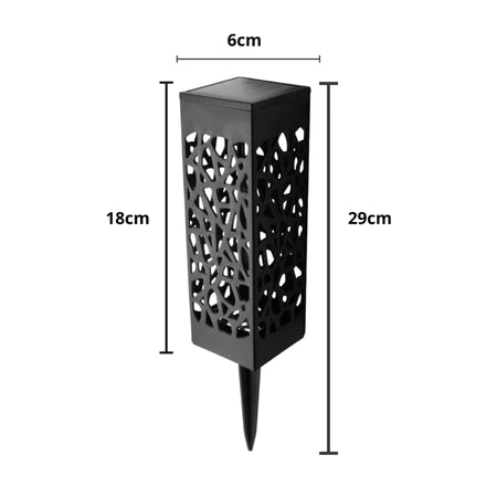 Kit 6 Balizador Espeto Jardim Energia Solar LED