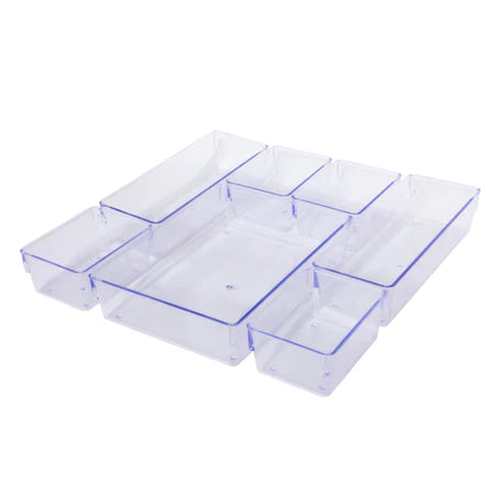 Kit 21 Organizadores Multiuso Modulares para Gavetas