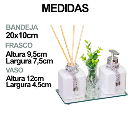 Kit Lavabo Banheiro Aromatizador de Ambiente