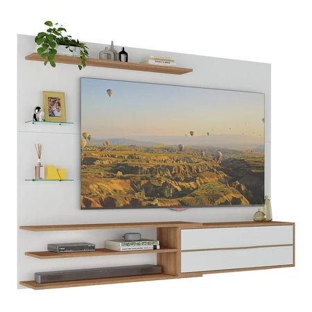 Painel para TV até 65" com 1 Porta e Prateleiras